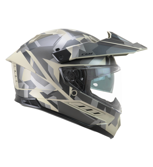 Casco Integral Enduro 366 DUAL DIRT  / Negro Beige Opaco