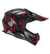 Casco Integral MUD-X FURY  / Negro Gris Rojo