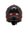 Casco Integral MUD-X FURY  / Negro Gris Rojo