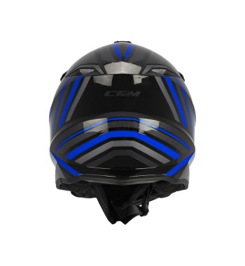 Casco Integral MUD-X FURY  / Negro Gris Azul