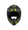 Casco Integral MUD-X FURY  / Negro Gris Amarillo