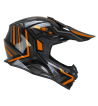 Casco Integral MUD-X FURY  / Negro Gris Naranja