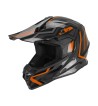Casco Integral MUD-X FURY  / Negro Gris Naranja