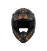 Casco Integral MUD-X FURY  / Negro Gris Naranja