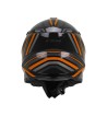 Casco Integral MUD-X FURY  / Negro Gris Naranja