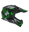 Casco Integral MUD-X FURY  / Negro Gris Verde