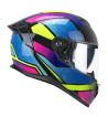 Casco Integral FIBRA  361 AVENT NEON / Rosa Azul Amarillo Fluo