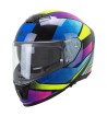 Casco Integral FIBRA  361 AVENT NEON / Rosa Azul Amarillo Fluo