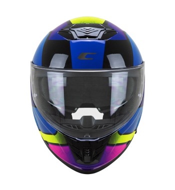 Casco Integral FIBRA  361 AVENT NEON / Rosa Azul Amarillo Fluo