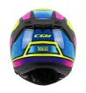 Casco Integral FIBRA  361 AVENT NEON / Rosa Azul Amarillo Fluo