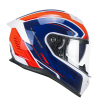Casco Integral FIBRA  361 AVENT RACE / Blanco  Azul Rojo Fluo