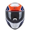 Casco Integral FIBRA  361 AVENT RACE / Blanco  Azul Rojo Fluo