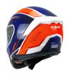 Casco Integral FIBRA  361 AVENT RACE / Blanco  Azul Rojo Fluo