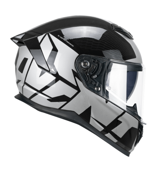 Casco Integral FIBRA  361 AVENT STREET / Negro Plateado