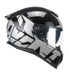 Casco Integral FIBRA  361 AVENT STREET / Negro Plateado