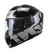 Casco Integral FIBRA  361 AVENT STREET / Negro Plateado
