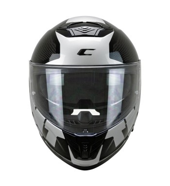Casco Integral FIBRA  361 AVENT STREET / Negro Plateado