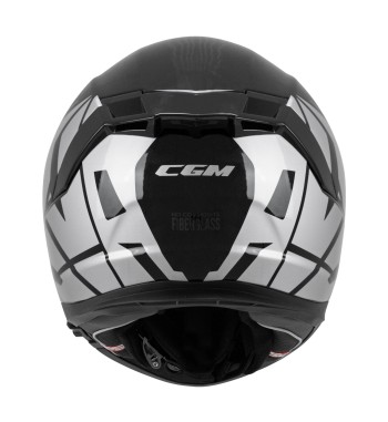 Casco Integral FIBRA  361 AVENT STREET / Negro Plateado