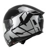 Casco Integral FIBRA  361 AVENT STREET / Negro Plateado
