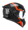 Casco Integral FIBRA  361 AVENT RIDE / Negro Rojo Fluo