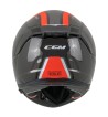 Casco Integral FIBRA  361 AVENT RIDE / Negro Rojo Fluo