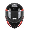 Casco Integral FIBRA  361 AVENT RIDE / Negro Rojo Fluo