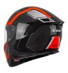 Casco Integral FIBRA  361 AVENT RIDE / Negro Rojo Fluo