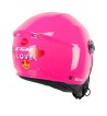 Casco jet 261A MINI  MONO / Fucsia