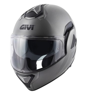 Casco Modular GIVI X30  Flip-Back / Titanium Opaco