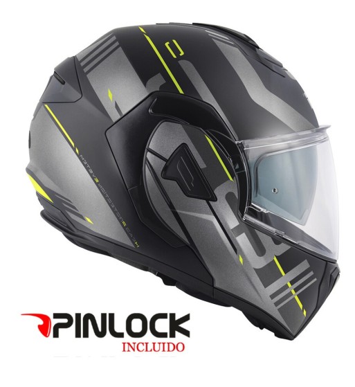 Casco Modular GIVI X30 Pulsar / Titanium Giallo Fluo