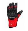 Guantes en piel BERIK  TEX-2 / Negro - Rojo