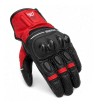 Guantes en piel BERIK  TEX-2 / Negro - Rojo