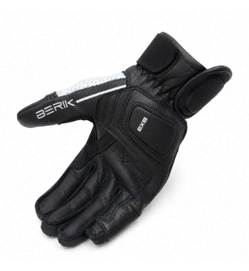 Guantes en piel BERIK  TEX-2 / Negro - Blanco