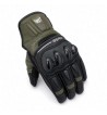 Guantes en piel BERIK  TEX-2 / Negro - Verde Militar