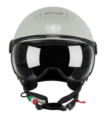 Casco jet 167 FLO (PANTALLA PERFILADA) / Gris Beige
