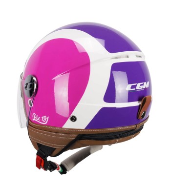 Casco jet 191 PIX SPRINT  / Violeta Fucsia Fluo