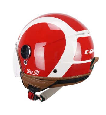 Casco jet 191 PIX SPRINT  /Rojo Blanco