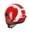 Casco jet 191 PIX SPRINT  /Rojo Blanco