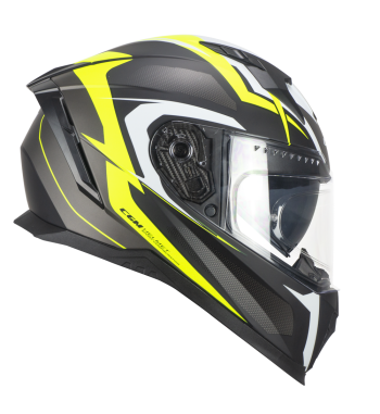 Casco Integral 311G  BLAST SPORT / Negro Amarillo Fluo Opaco