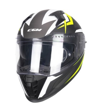 Casco Integral 311G  BLAST SPORT / Negro Amarillo Fluo Opaco