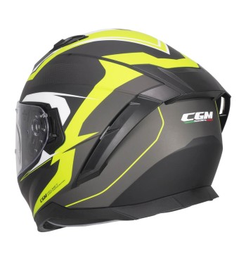 Casco Integral 311G  BLAST SPORT / Negro Amarillo Fluo Opaco